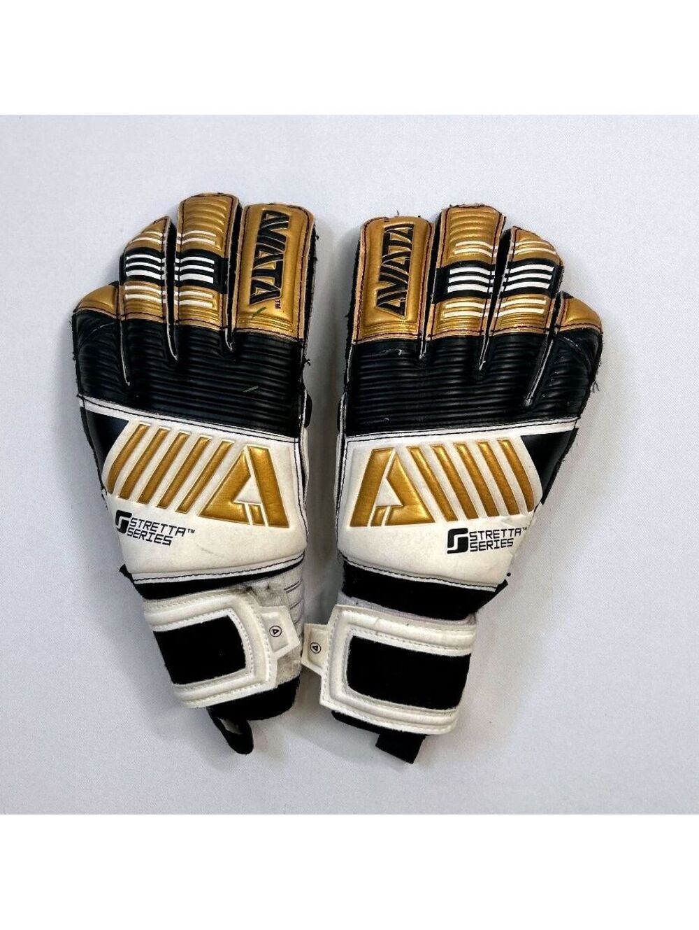 Aviata Soccer Goalkeeper Gloves, Stretta Maestro Oro V8 Elite Pro - Size 7
